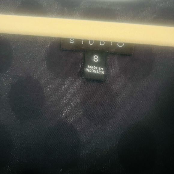 Beautiful navy dress with lace over lay by Enfocus Studio size 8 - Picture 4 of 7